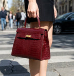 Bolso efecto cocodrilo