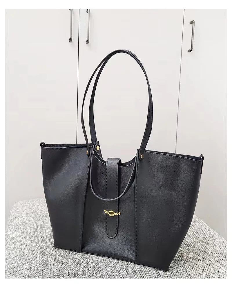 Bolso tote vintage con neceser