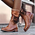 Botines moteros retro de estilo biker - Zenvora