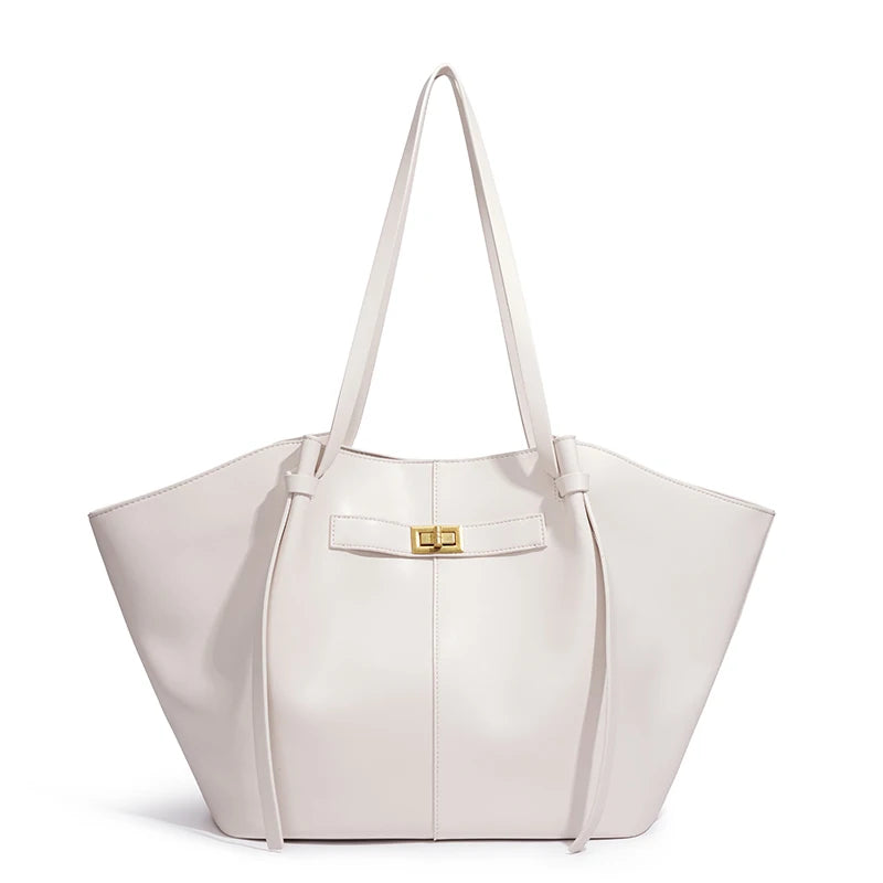 Bolso tote con cierre dorado