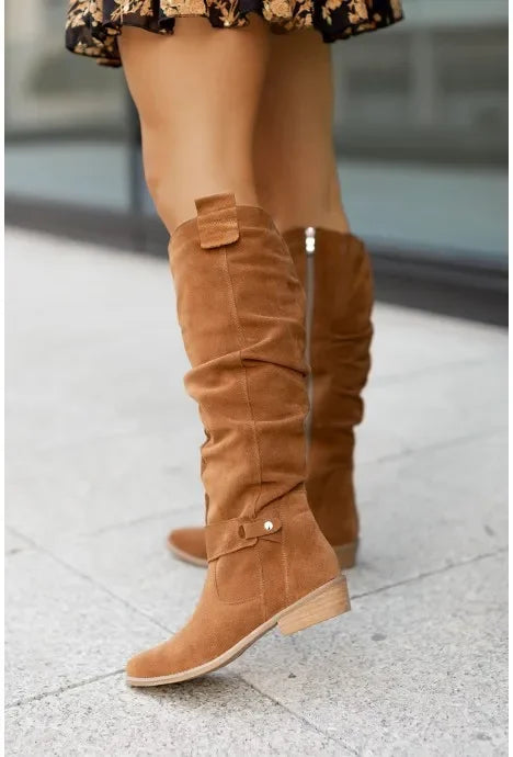 Botas mosqueteras de ante por encima de la rodilla - vista 3
