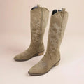 Botas vaqueras altas con bordados western - vista 9