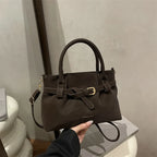 Bolso bandolera de ante liso