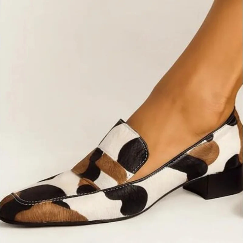 Mocasines planos de charol bicolor estilo británico - vista 5