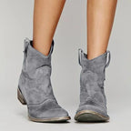 Botines vaqueros vintage de mujer con punta afilada - vista 8