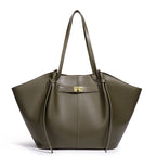 Bolso tote con cierre dorado