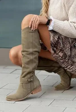Botas mosqueteras de ante por encima de la rodilla - vista 6