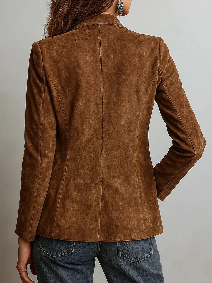 Chaqueta de mujer efecto ante de estilo retro - vista 2