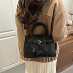 Bolso bandolera de ante liso