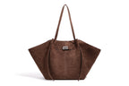 Bolso tote con cierre dorado
