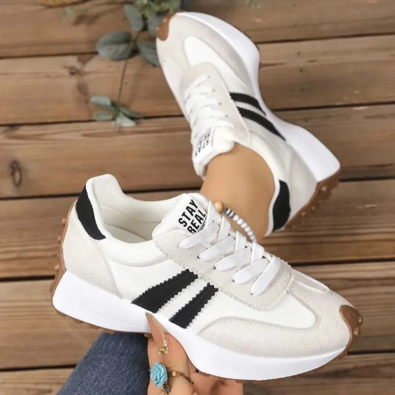 Zapatillas deportivas de malla transpirable con plataforma - vista 4