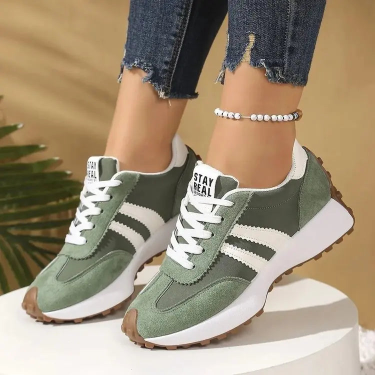 Zapatillas deportivas de malla transpirable con plataforma - vista 6