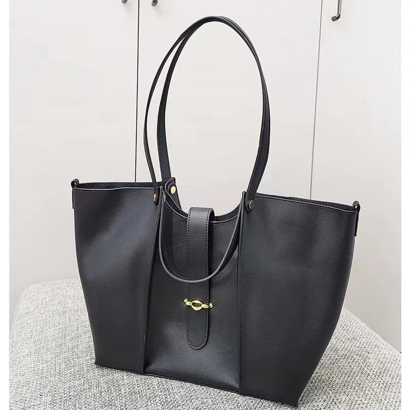 Bolso tote vintage con neceser