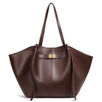 Bolso tote con cierre dorado