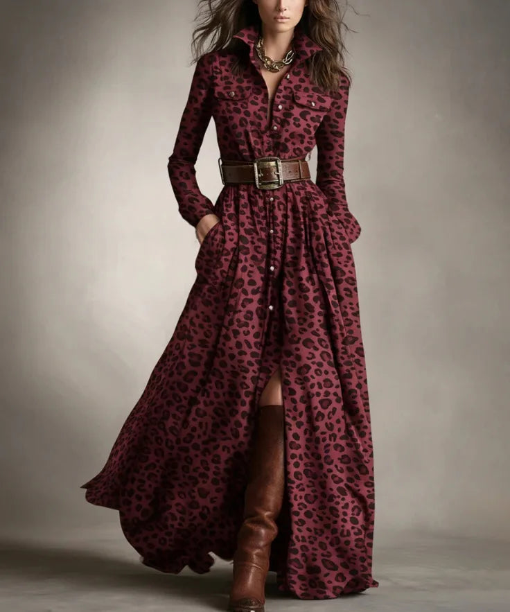 Vestido largo retro de cuadros ajustado con bajo asimétrico - vista 7