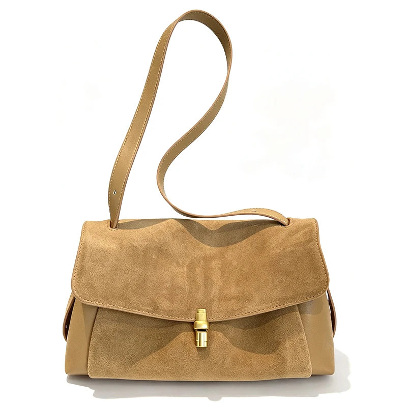 Bolso bandolera vintage de ante