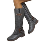 Botas altas de mujer hasta la rodilla con hebillas - vista 5
