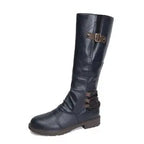 Botas altas de mujer hasta la rodilla con hebillas - vista 9