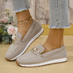Mocasines casuales de lona con hebilla metálica - vista 7