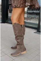 Botas mosqueteras de ante por encima de la rodilla - vista 2