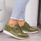 Zapatillas de mujer con plataforma y cordones - vista 4