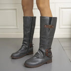 Botas altas de mujer hasta la rodilla con hebillas - vista 4