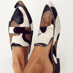 Mocasines planos de charol bicolor estilo británico - vista 4