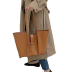 Bolso tote vintage con neceser