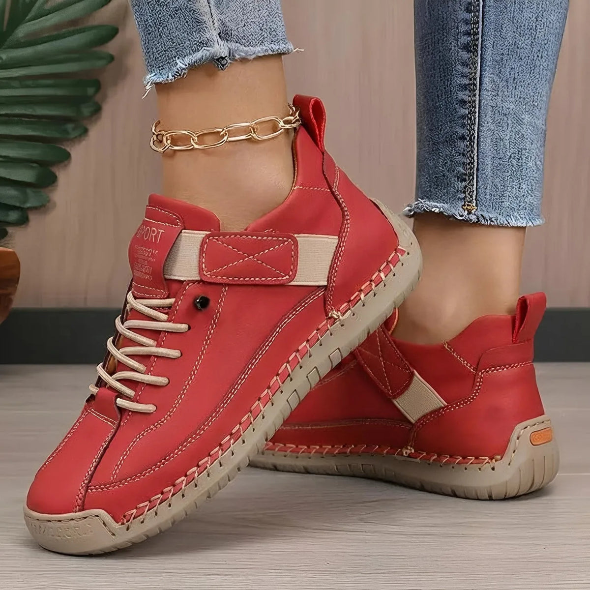 Mocasines de piel para hombre cosidos a mano - vista 2