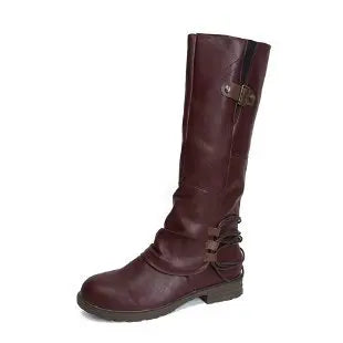 Botas altas de mujer hasta la rodilla con hebillas - vista 7