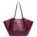 Bolso tote con cierre dorado