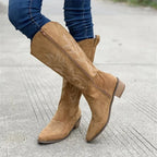 Botas vaqueras altas con bordados western - Zenvora